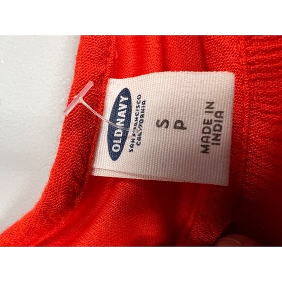 Old Navy Women's Spaghetti Strap Shift Dress Orange Size Small Side Zip - Picture 8 of 9
